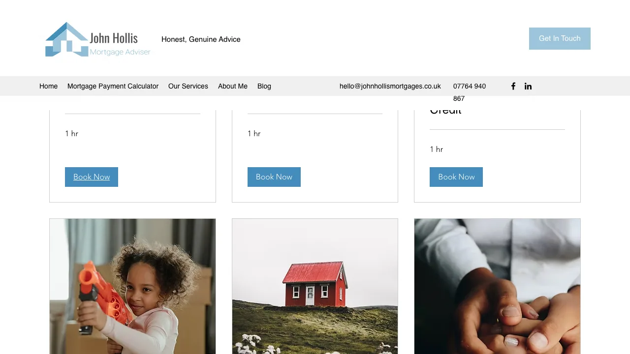 John Hollis - Mortgage Adviser website preview