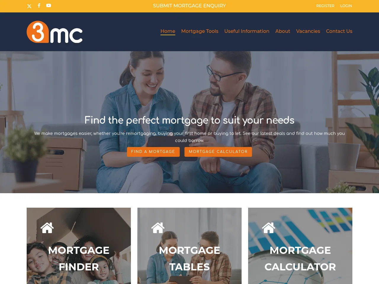 3mc Mortgage Broker website preview