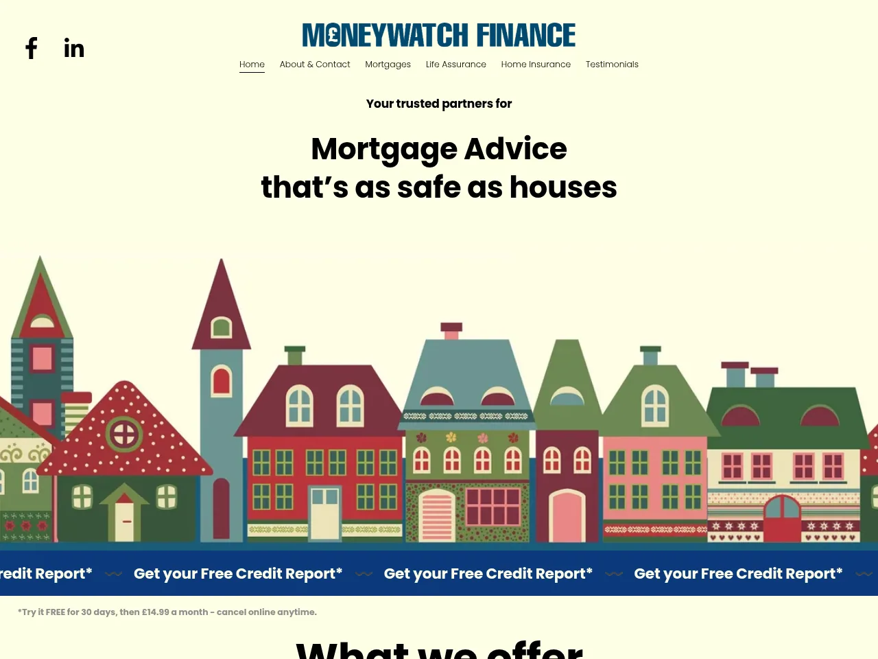 Moneywatch Finance website preview