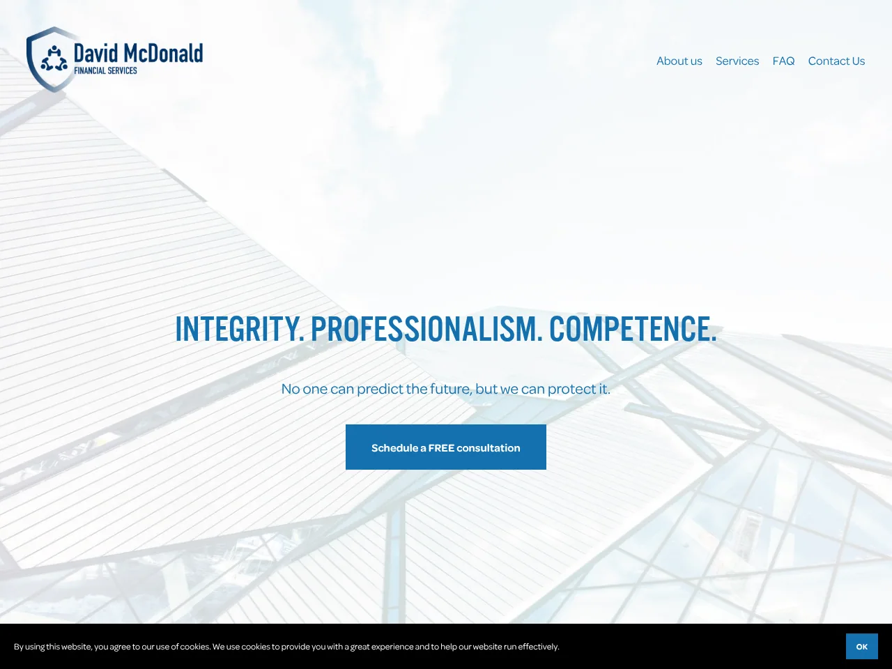 David McDonald Financial Services website preview