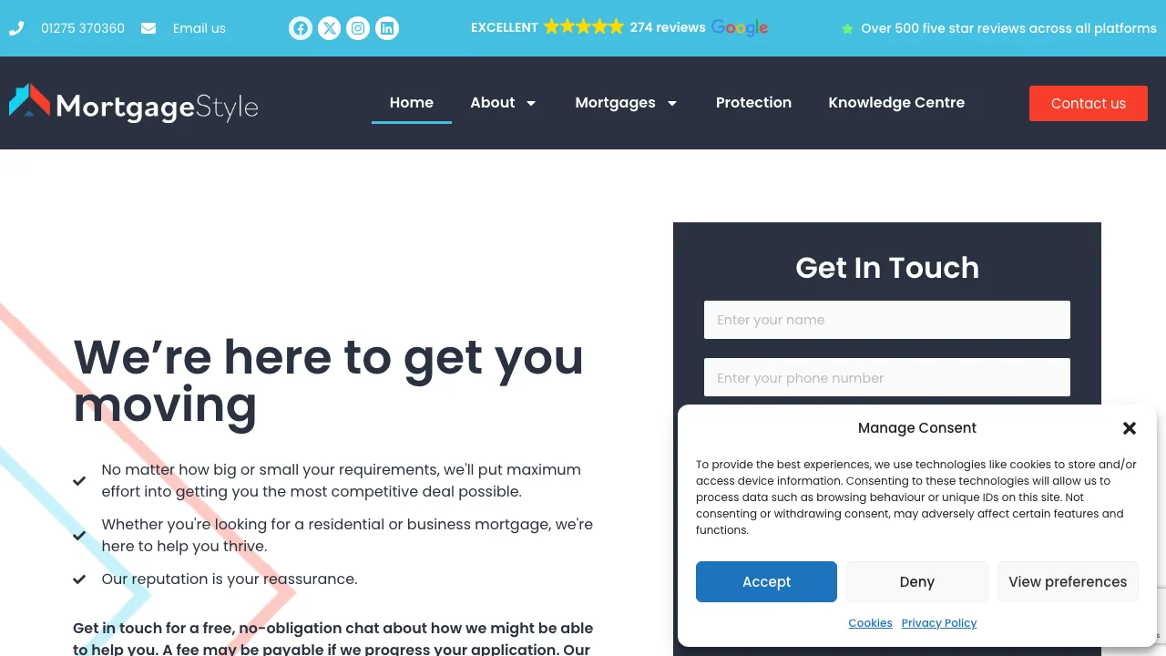 Mortgage Style Ltd Independent Brokers website preview