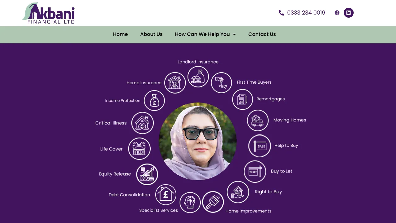 Akbani Financial Ltd website preview