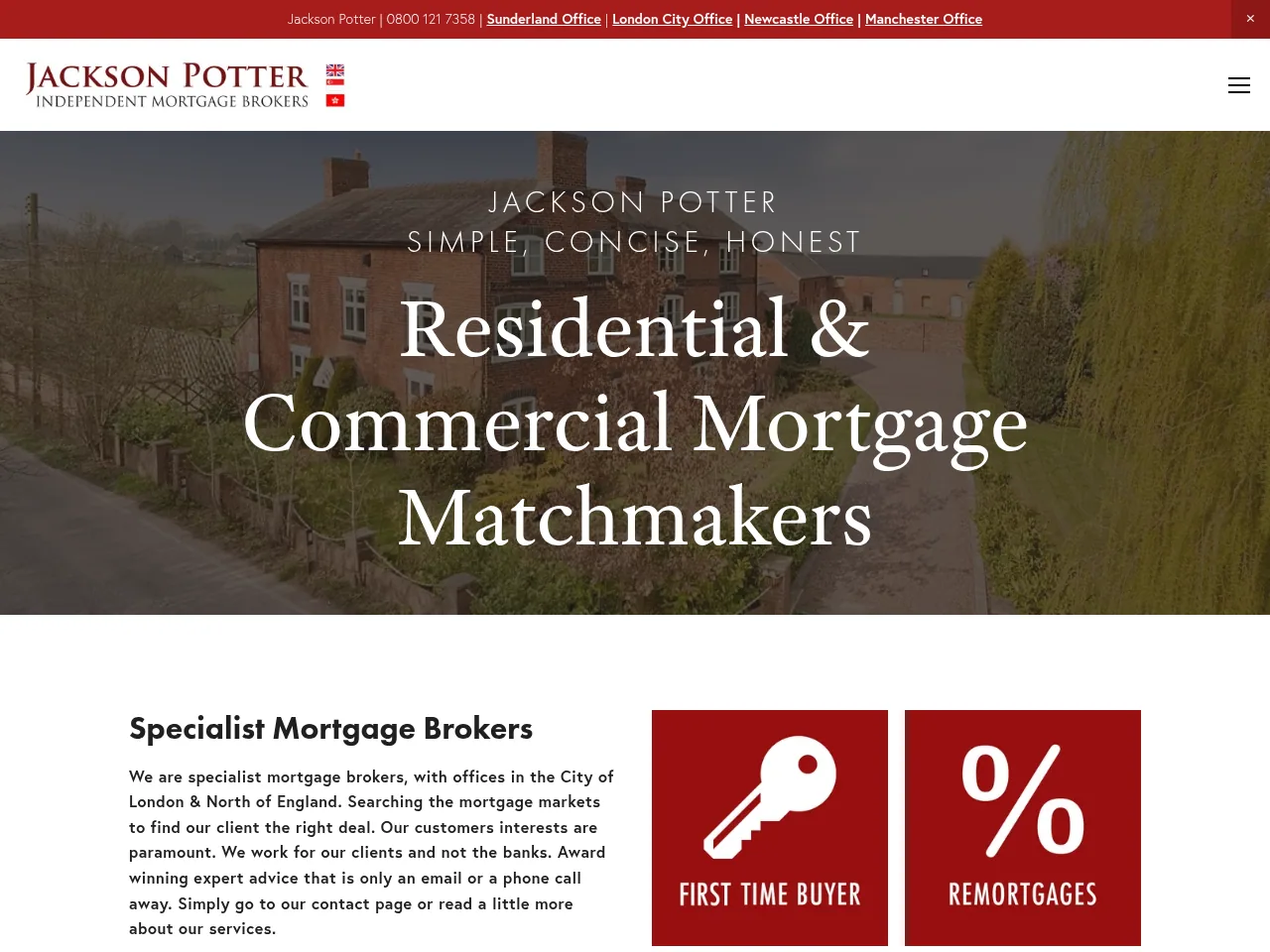 Jackson Potter website preview