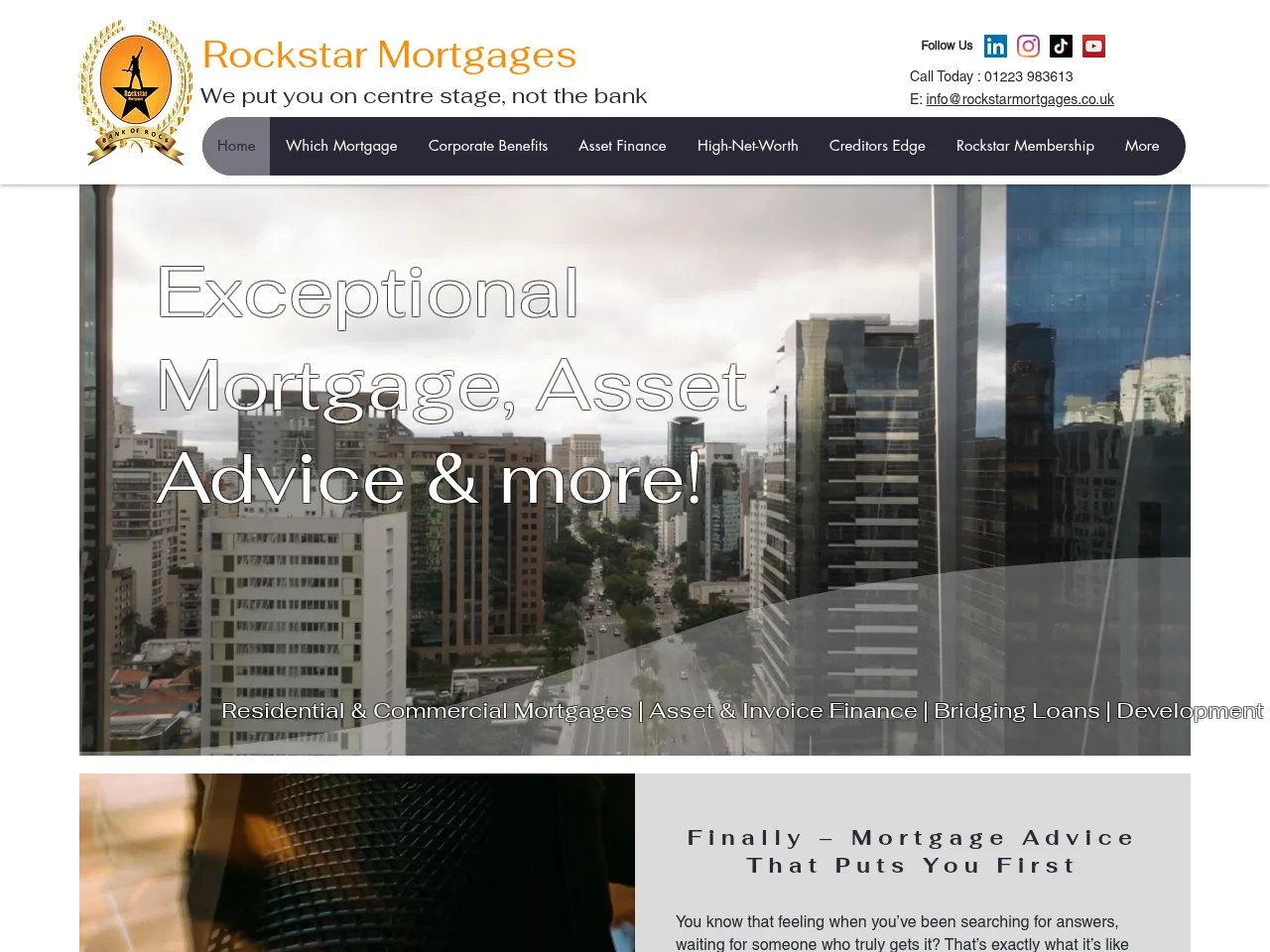 Rockstar Mortgages website preview