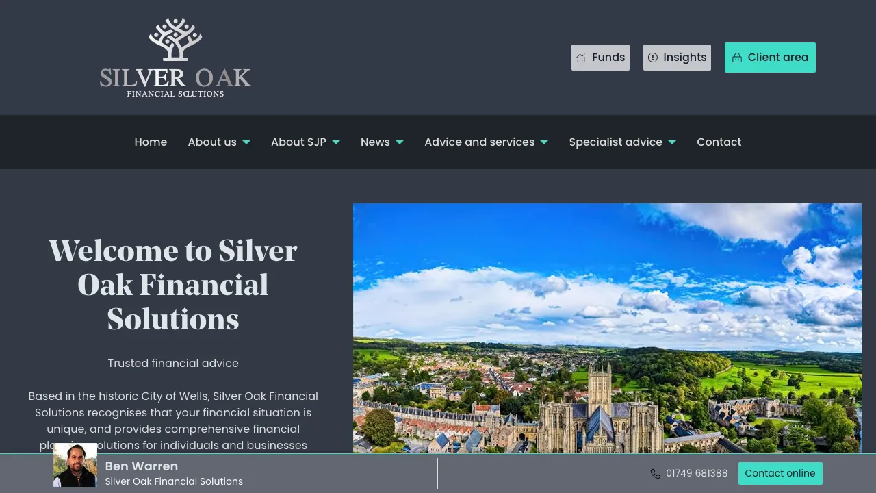 Silver Oak Financial Solutions website preview