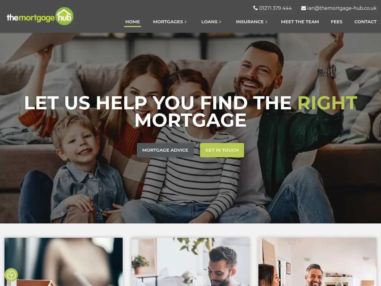 The Mortgage Hub website preview