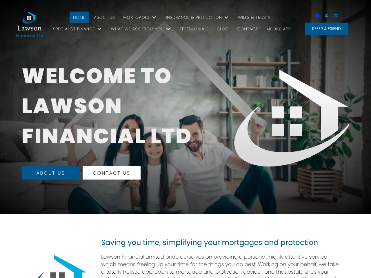 Lawson Financial Ltd website preview