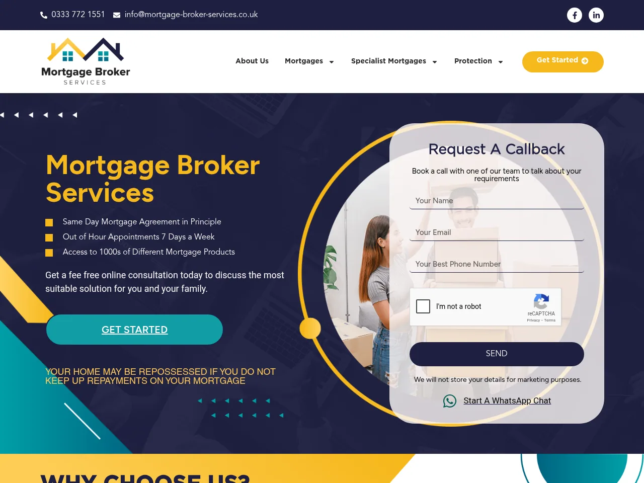 Mortgage Broker Services website preview