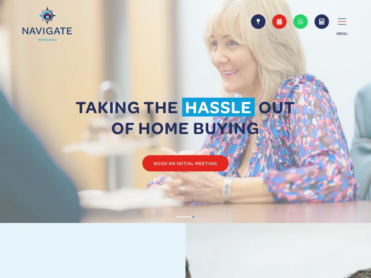 Navigate Mortgages website preview