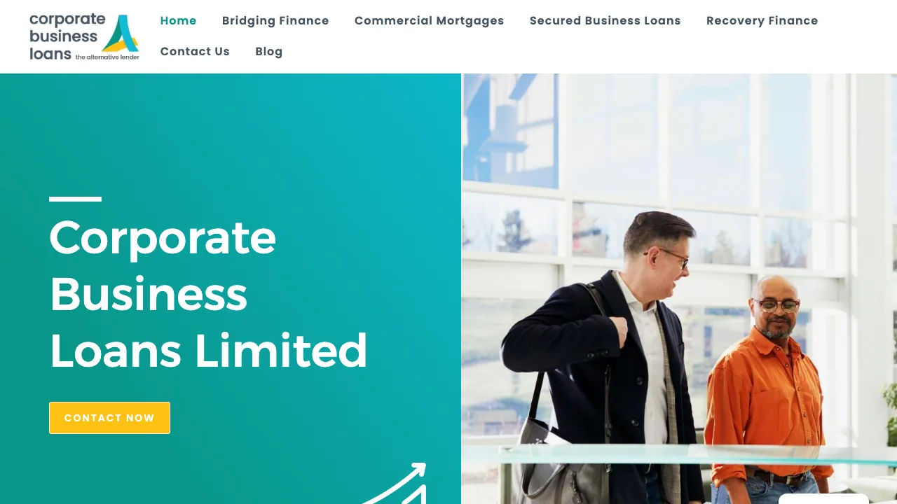Corporate Business Loans Limited website preview