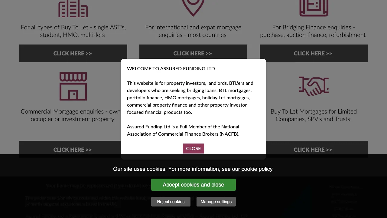 Assured Funding Ltd website preview