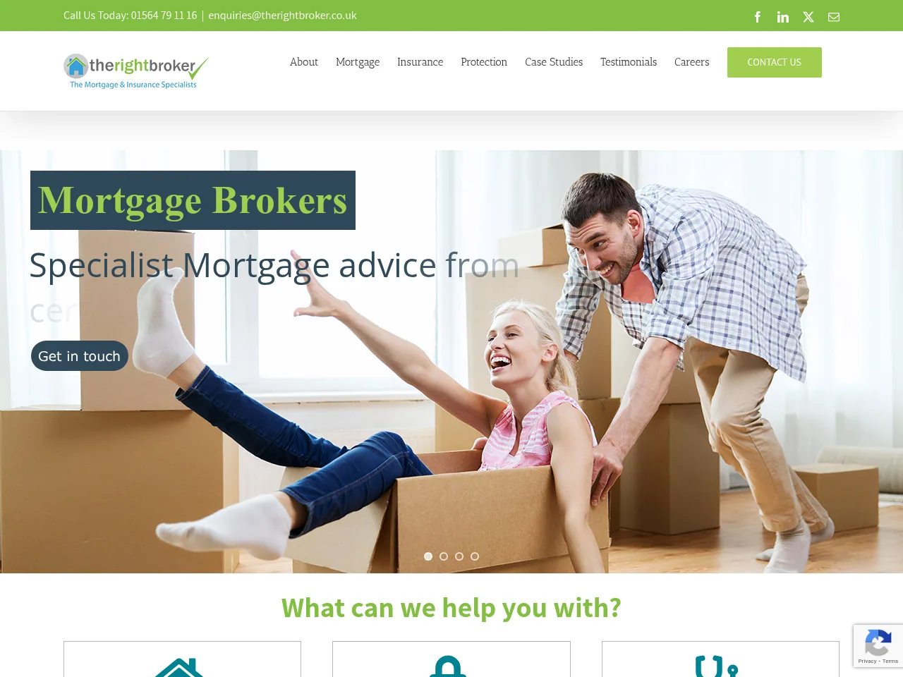 The Right Broker website preview