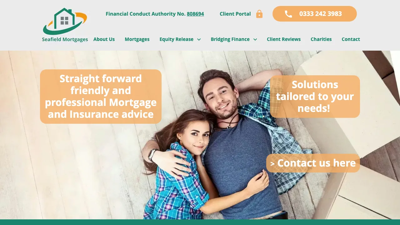 Seafield Lifetime Mortgages website preview