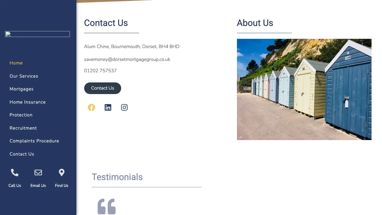 Dorset Mortgage Group website preview