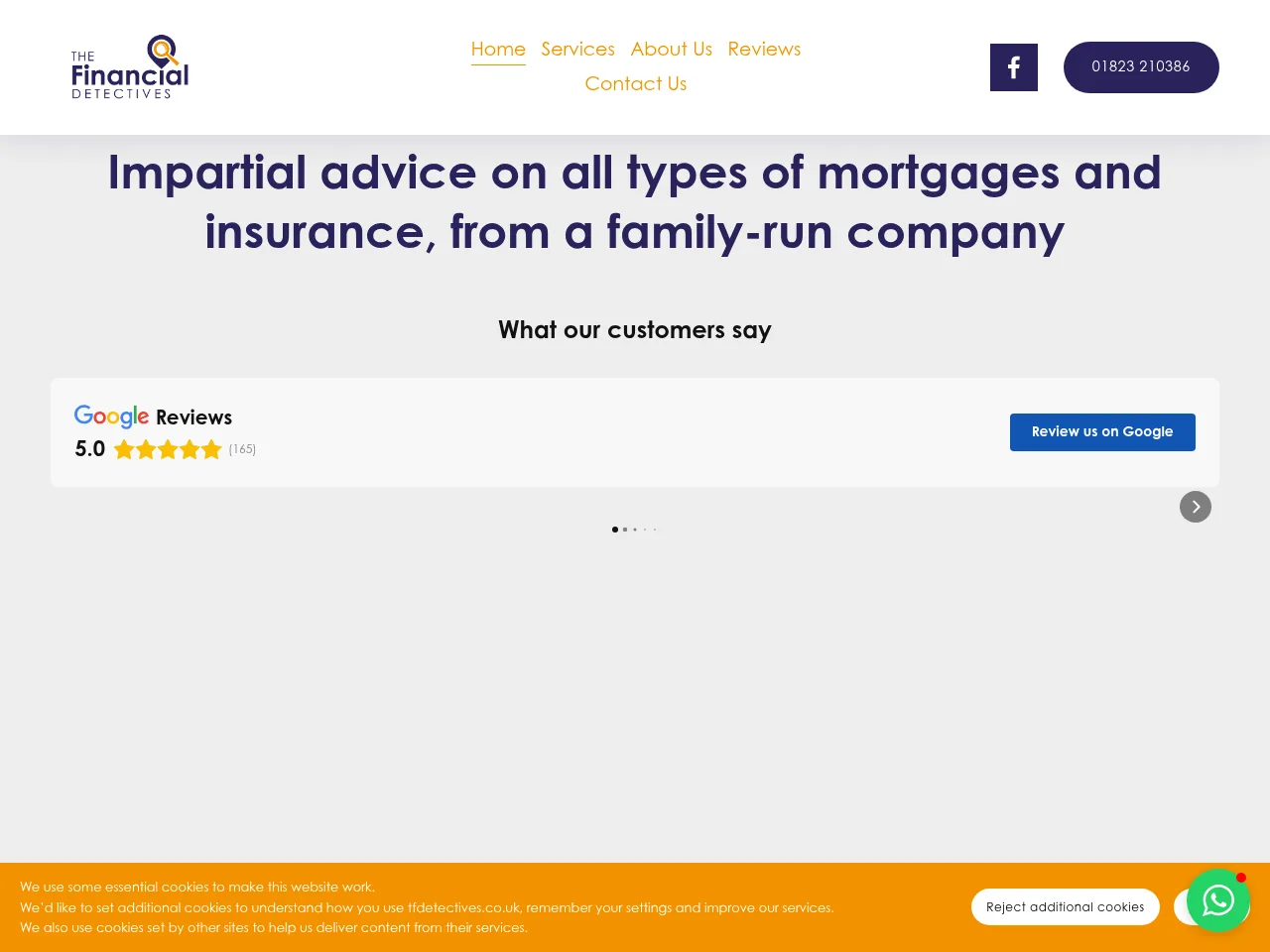 The Financial Detectives website preview
