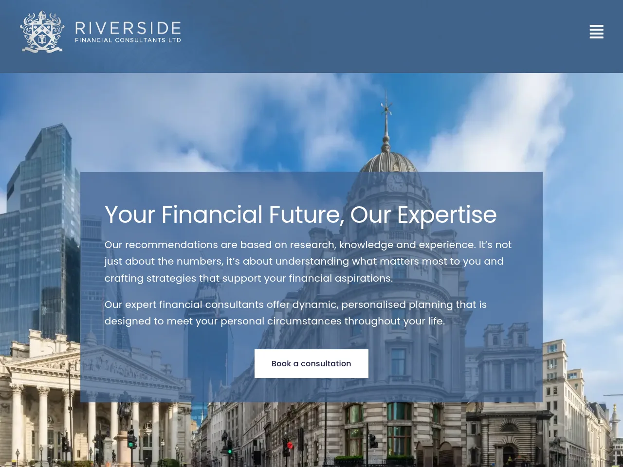 Riverside Financial Consultants website preview