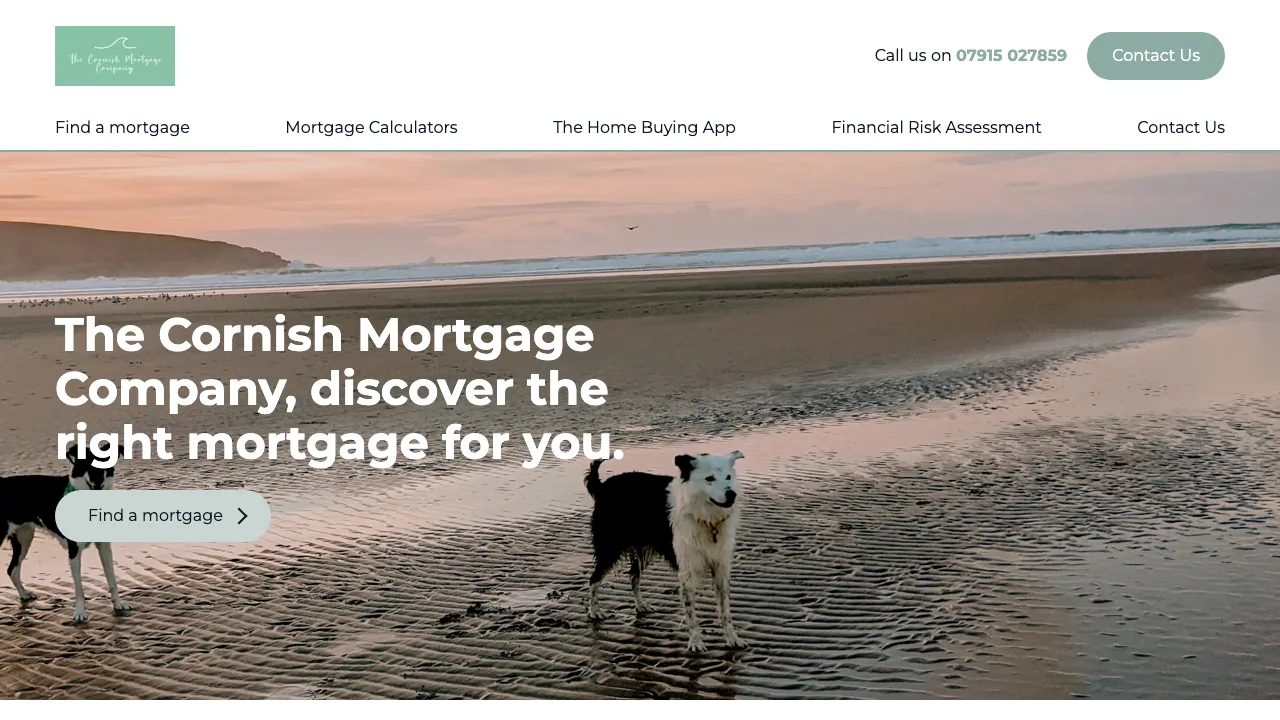 The Cornish Mortgage Company website preview