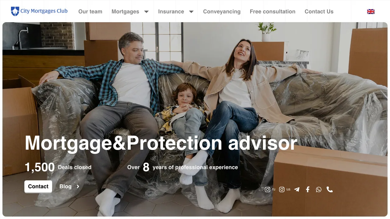 City Mortgages Club Ltd website preview