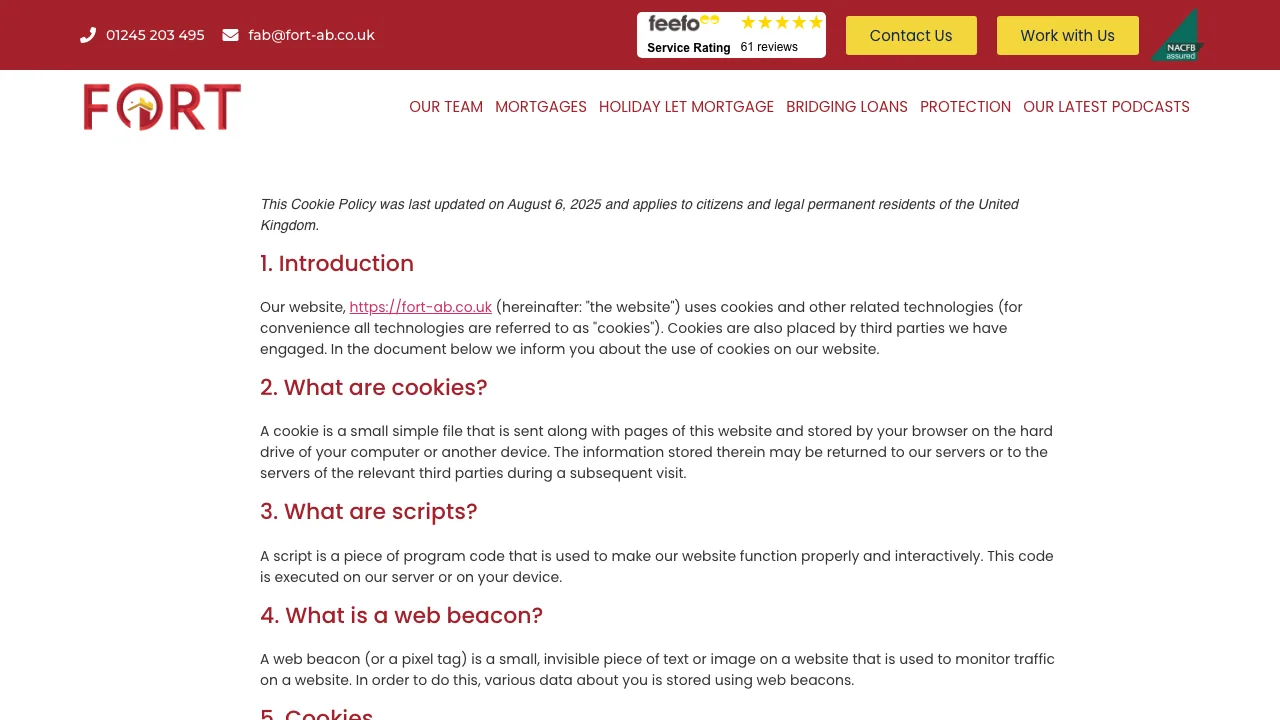 Dan Elliott Fort Advice Bureau website preview
