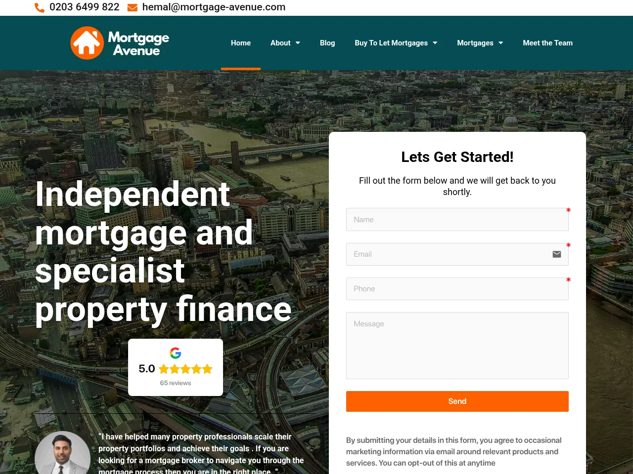 Mortgage Avenue website preview