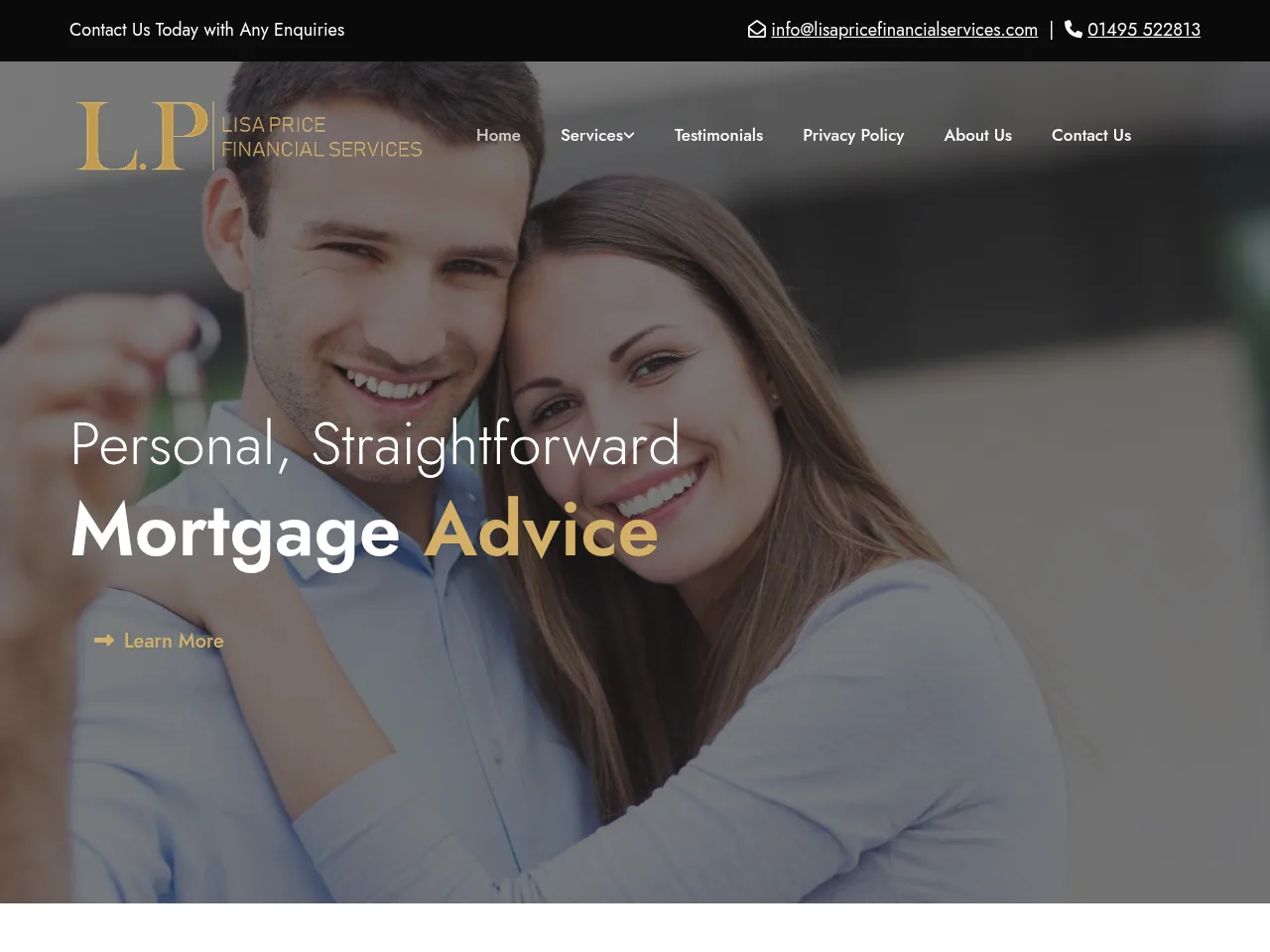 Lisa Price Financial Services website preview