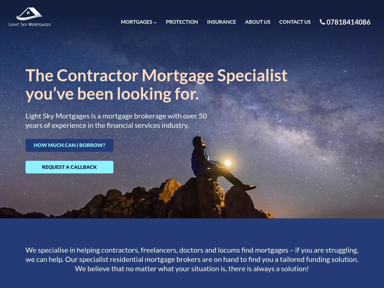 Light Sky Mortgages website preview