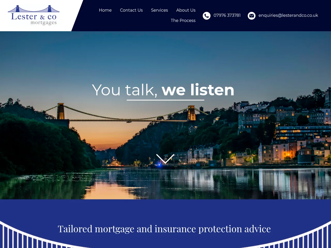 Lester & Co Mortgages website preview