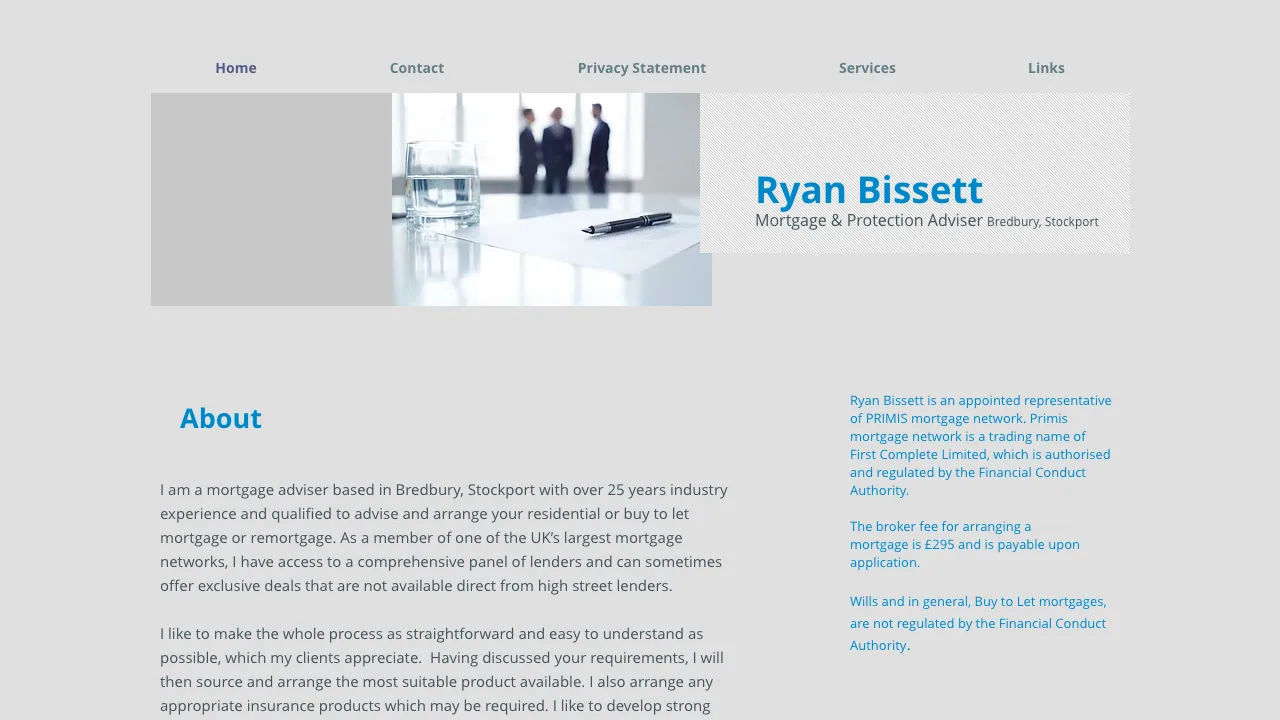 Ryan Bissett website preview