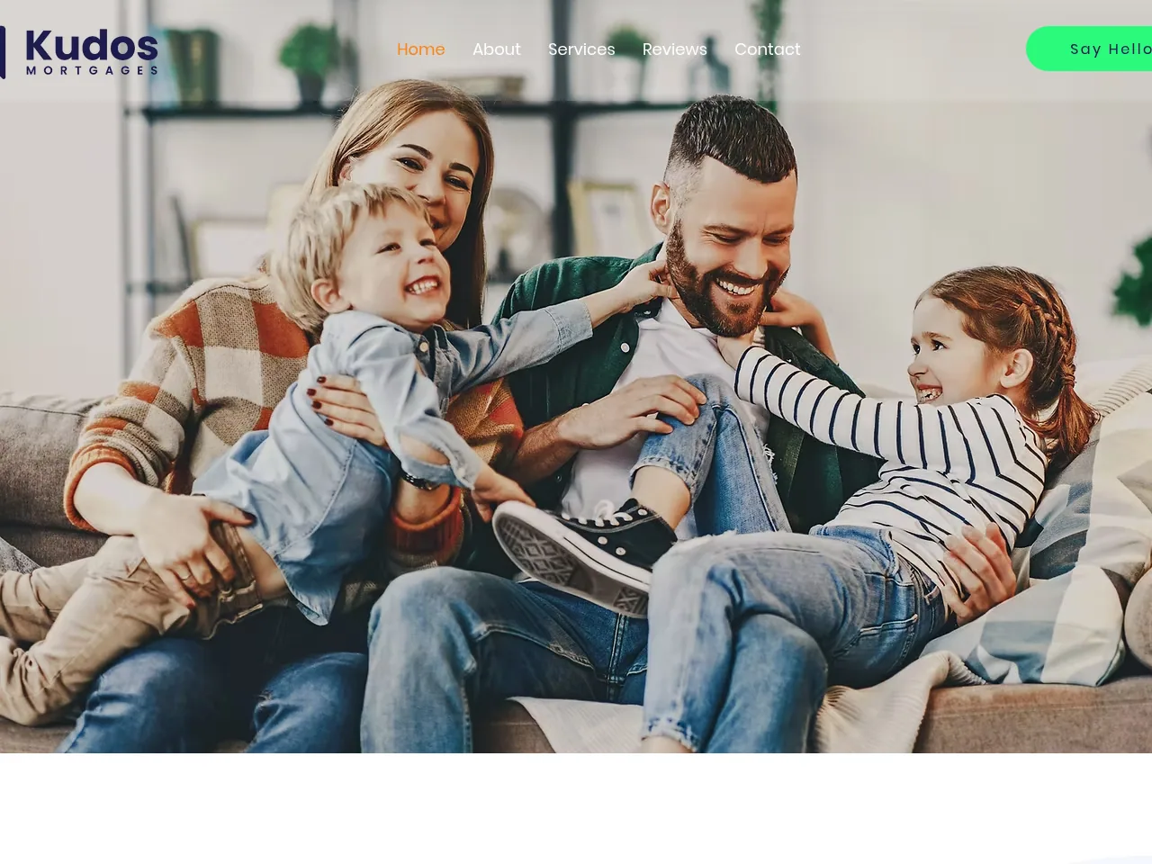 Kudos Mortgages website preview