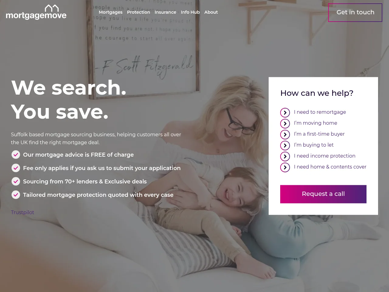 Mortgagemove website preview