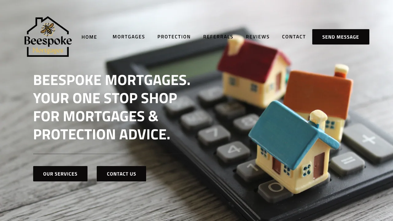 Beespoke Mortgages website preview