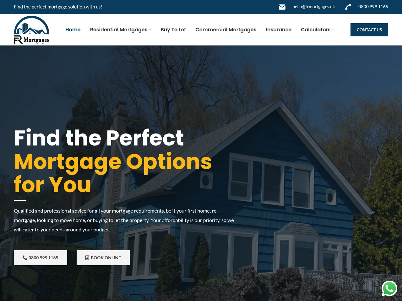 FR Mortgages website preview