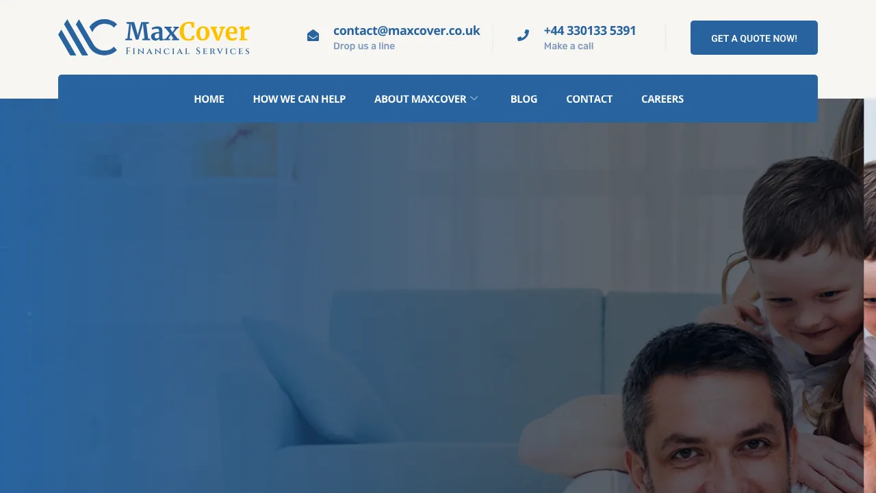 Maxcover Financial Services Ltd website preview