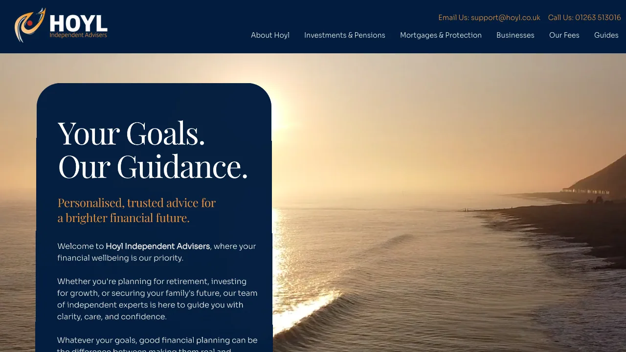 Hoyl Independent Advisers Ltd website preview
