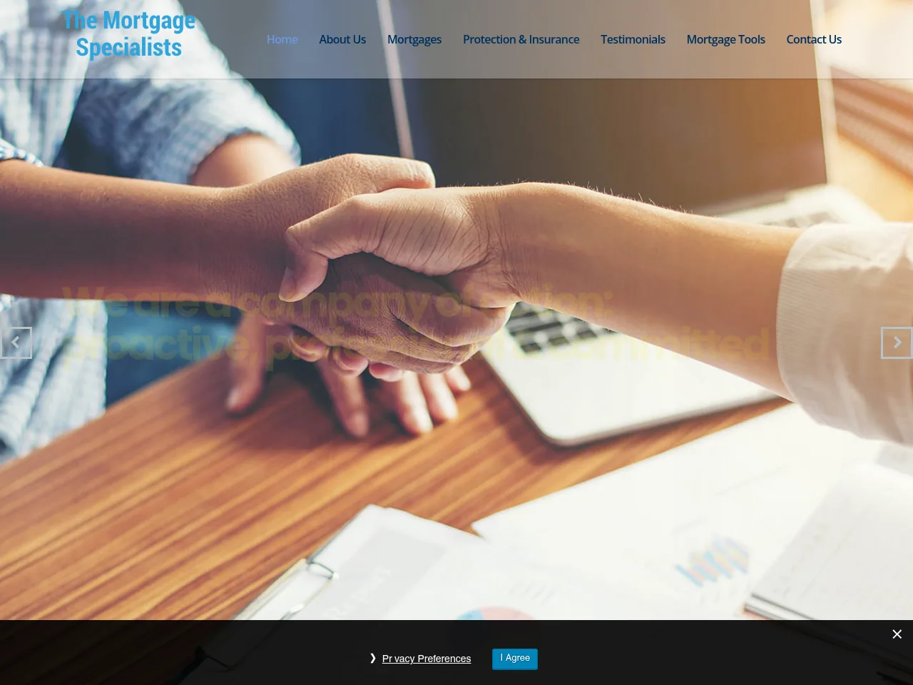 The Mortgage Specialists website preview