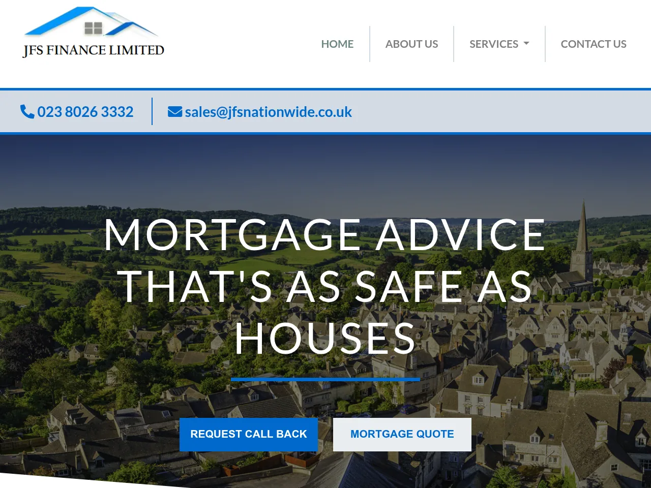 JFS Finance website preview