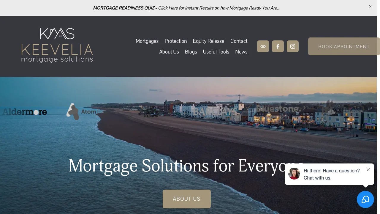 Keevelia Mortgage Solutions website preview