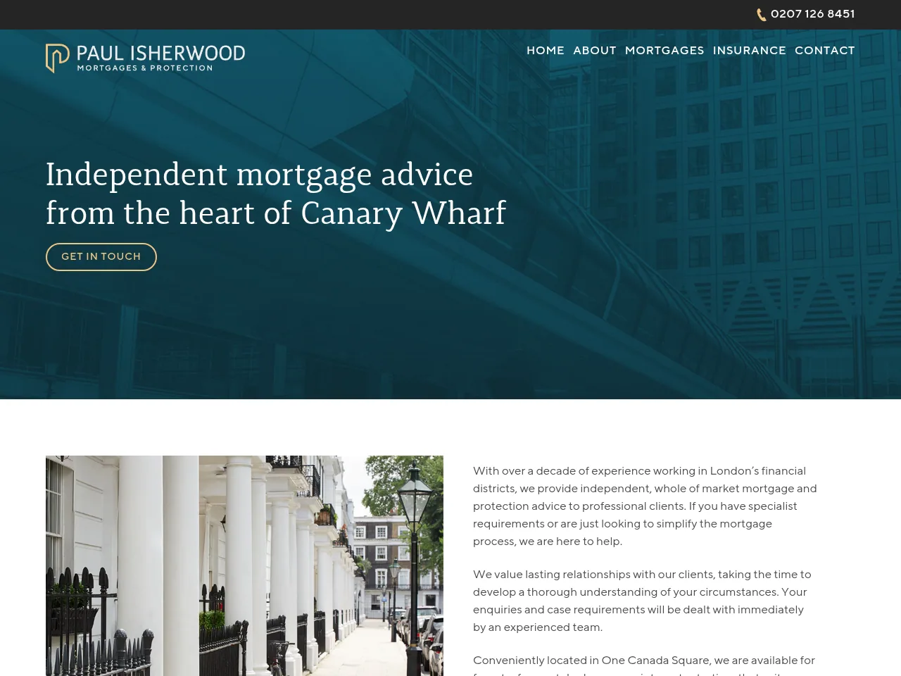 Paul Isherwood Mortgages & Protection website preview