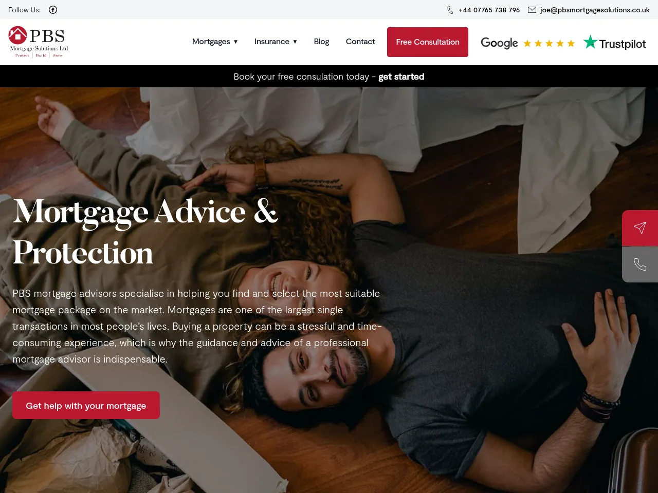 PBS Mortgage Advisors website preview