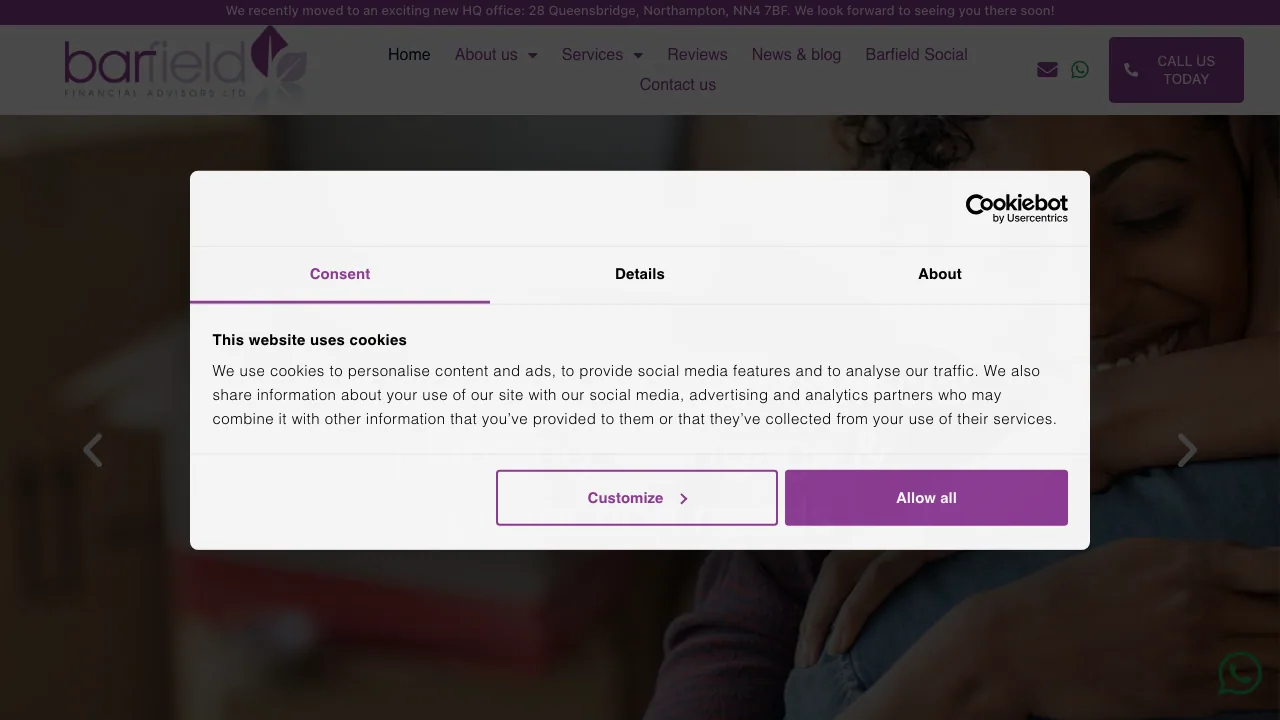 Barfield Mortgage Services Ltd website preview