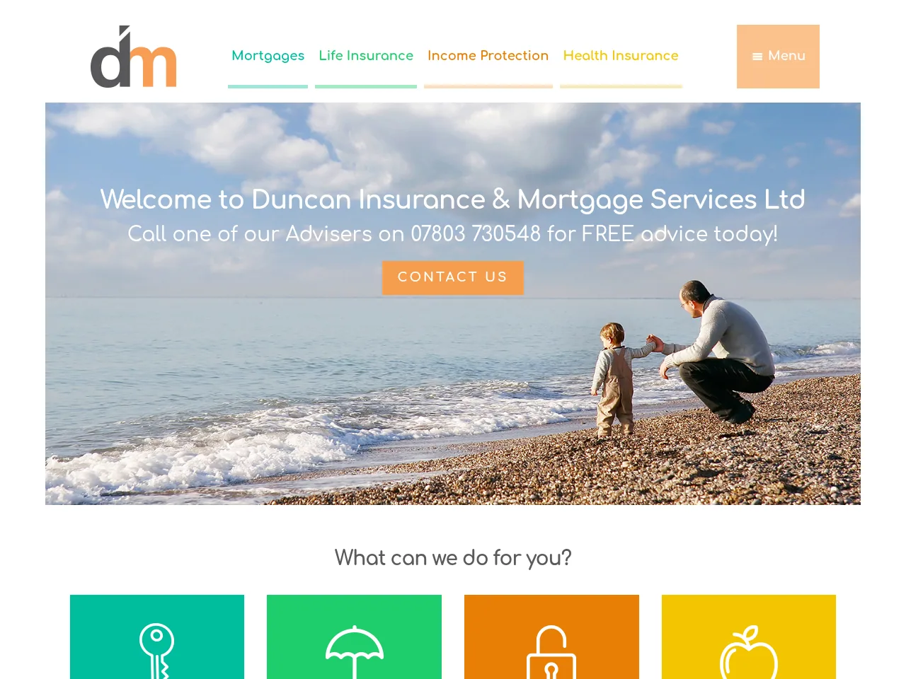 Duncan Insurance & Mortgage Services website preview
