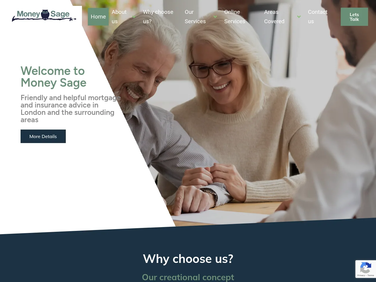 Money Sage website preview