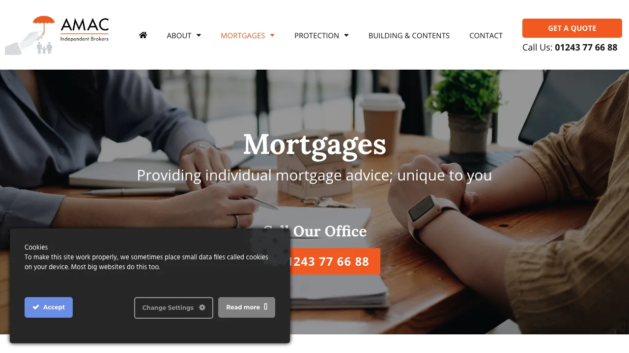 AMAC mortgages Ltd website preview