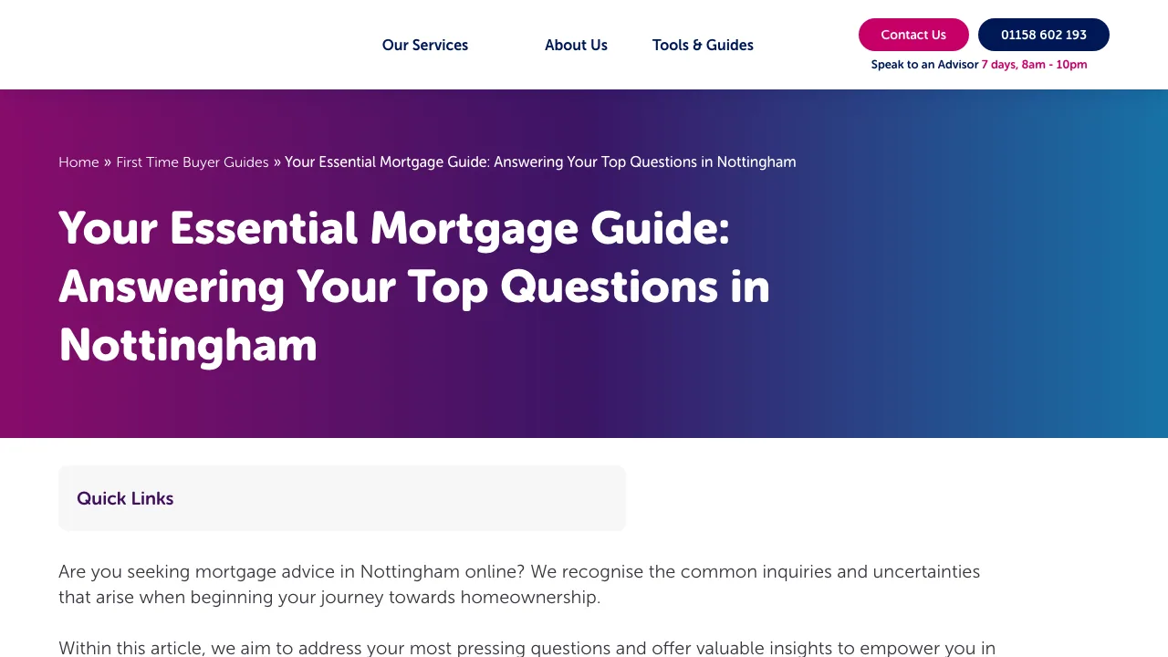 Nottinghammoneyman website preview