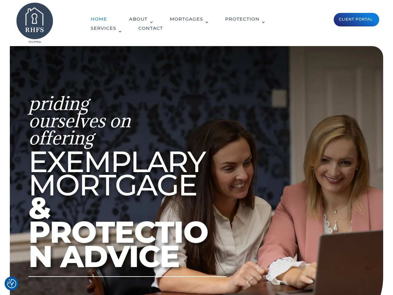RH Mortgage & Financial Solutions website preview