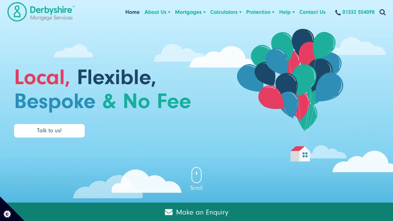 Derbyshire Mortgage Services website preview