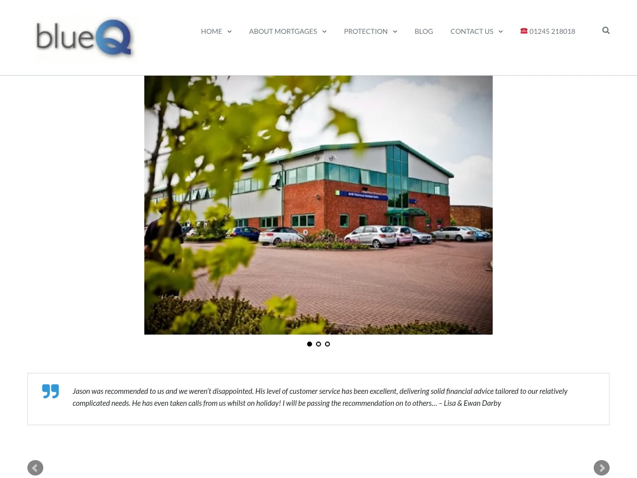 Blue Q Mortgage website preview