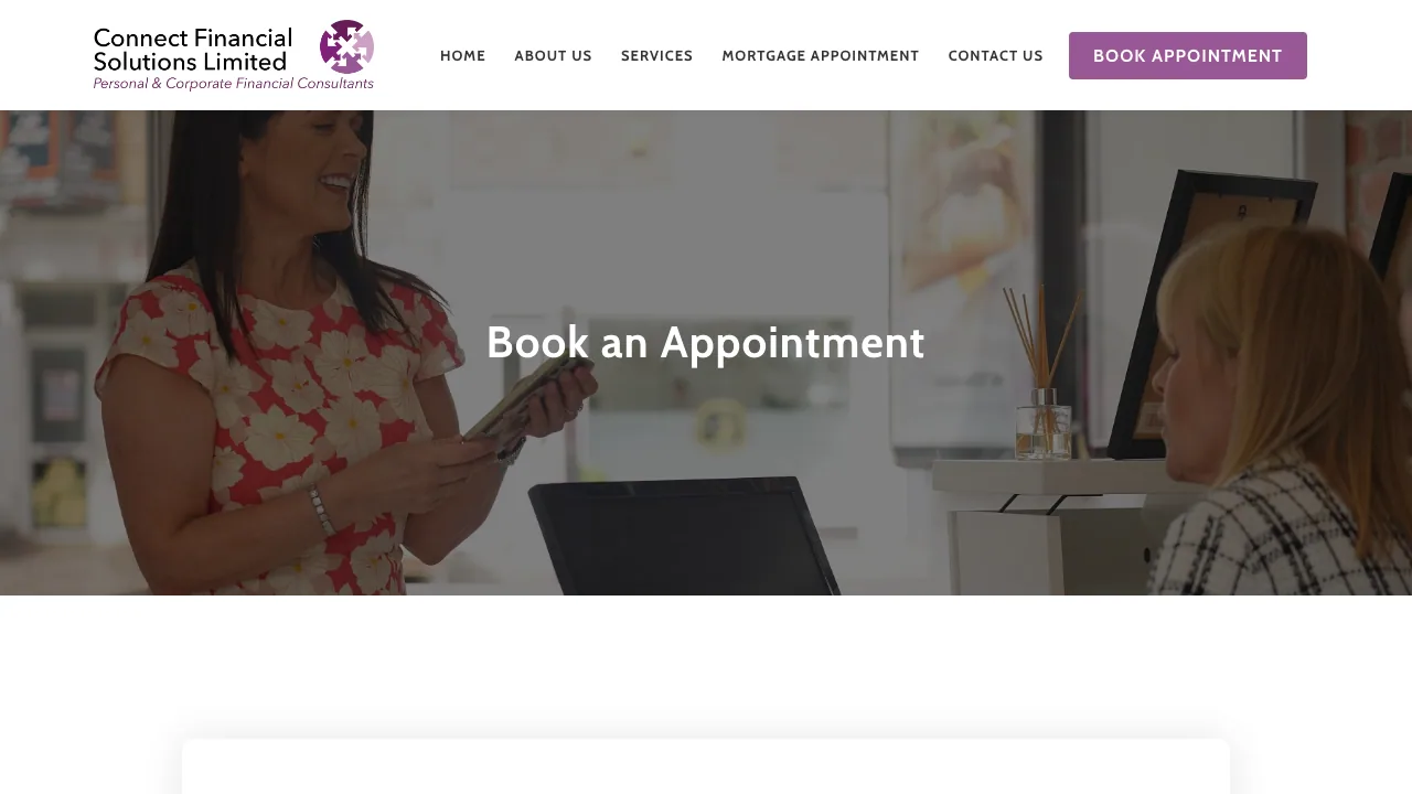Connect Financial Solutions website preview