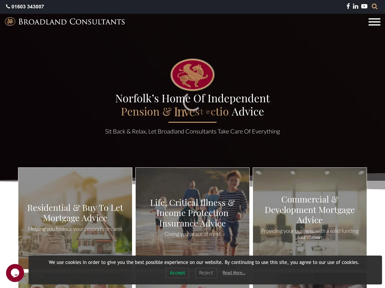 Broadland Consultants website preview