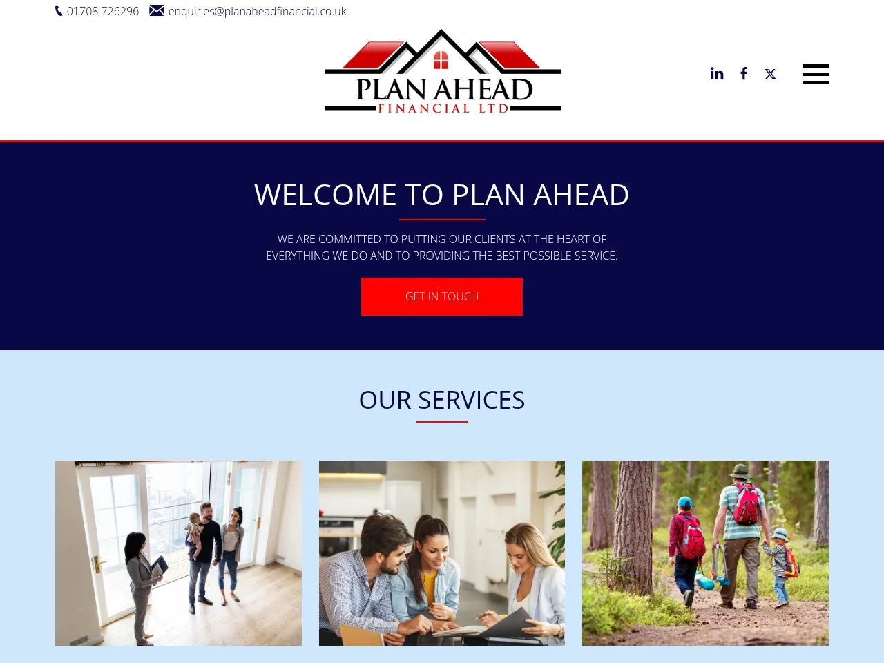 Plan Ahead website preview